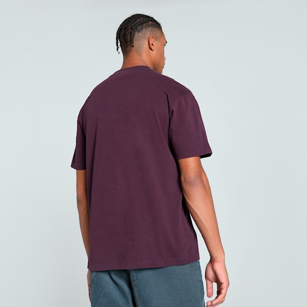 GRAPHICS "Rebel" Men's Relaxed Fit Tee, Midnight Plum, extralarge-IND